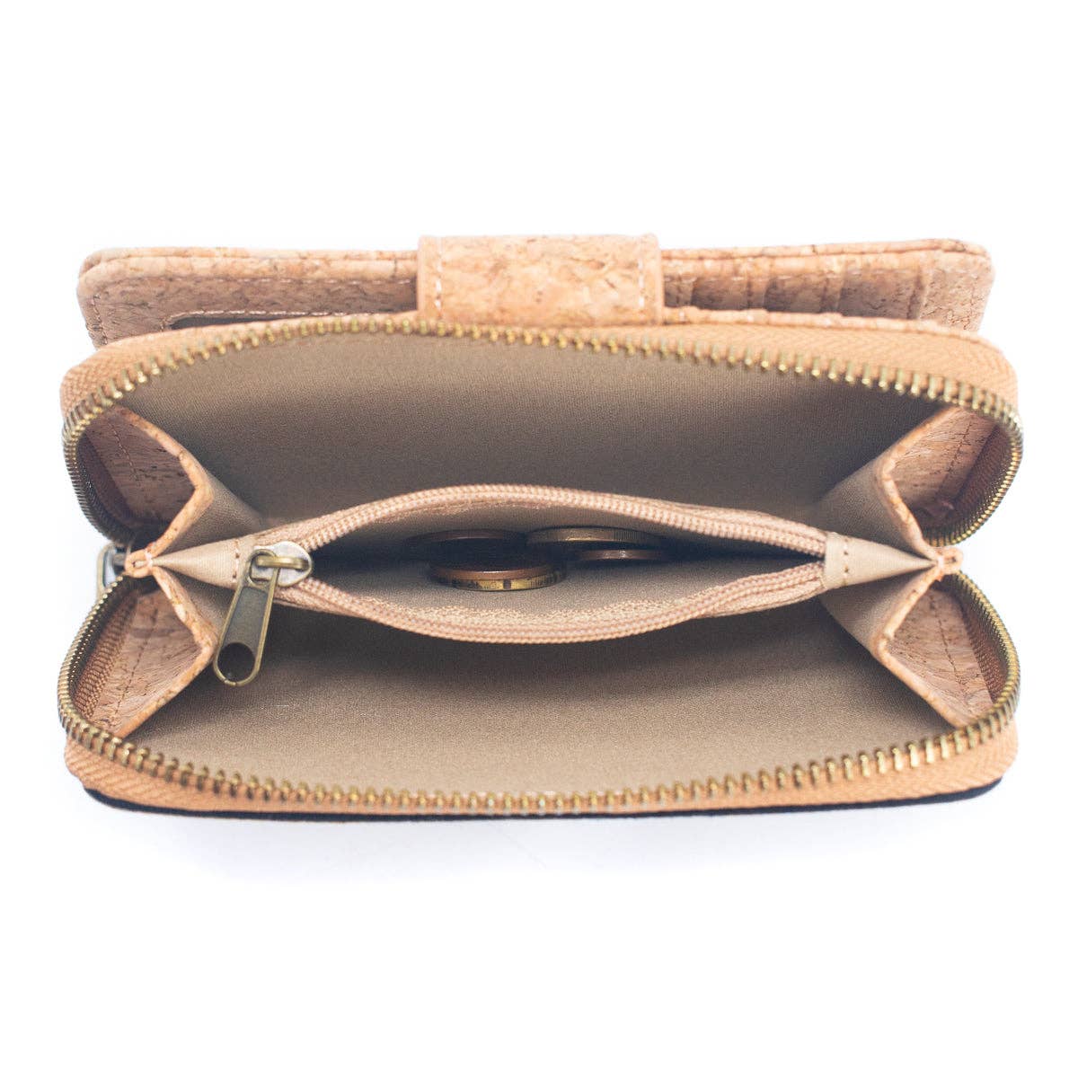 Cork Trifold Geometric Vegan women Wallet BAG-2243