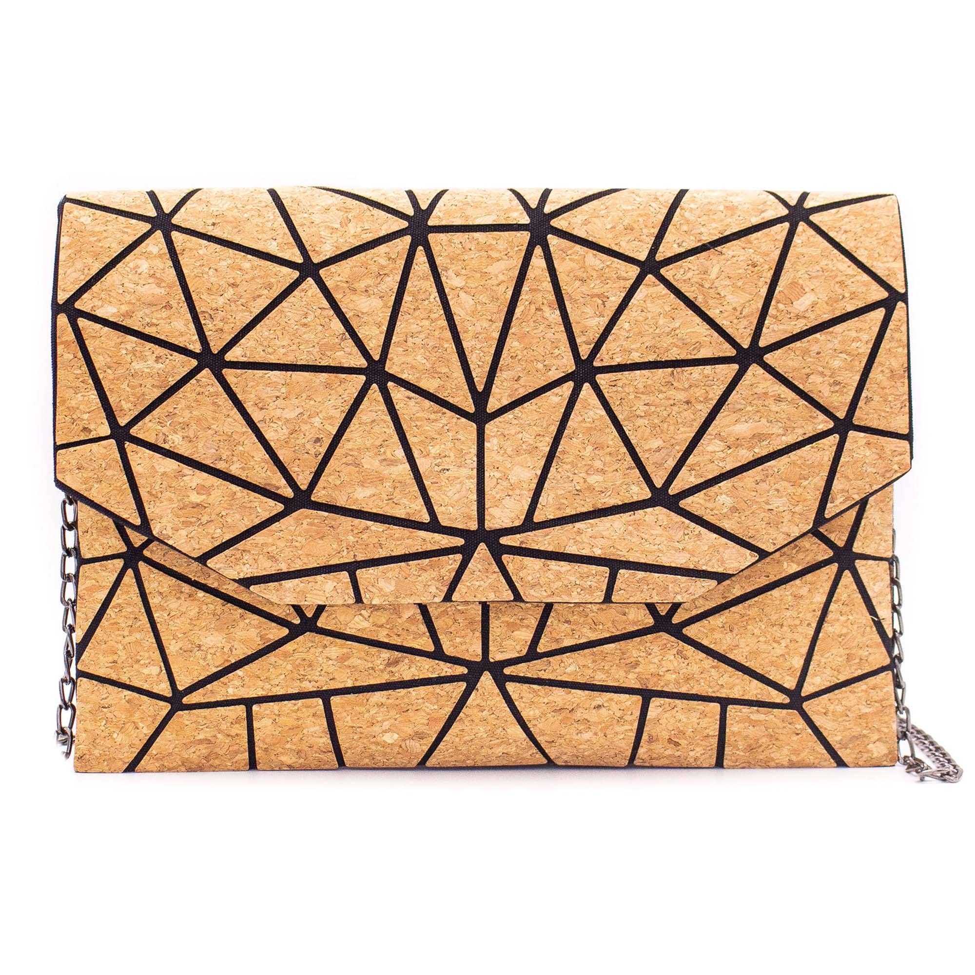Cork Geometric Chain Crossbody cork Bag BAG-2069