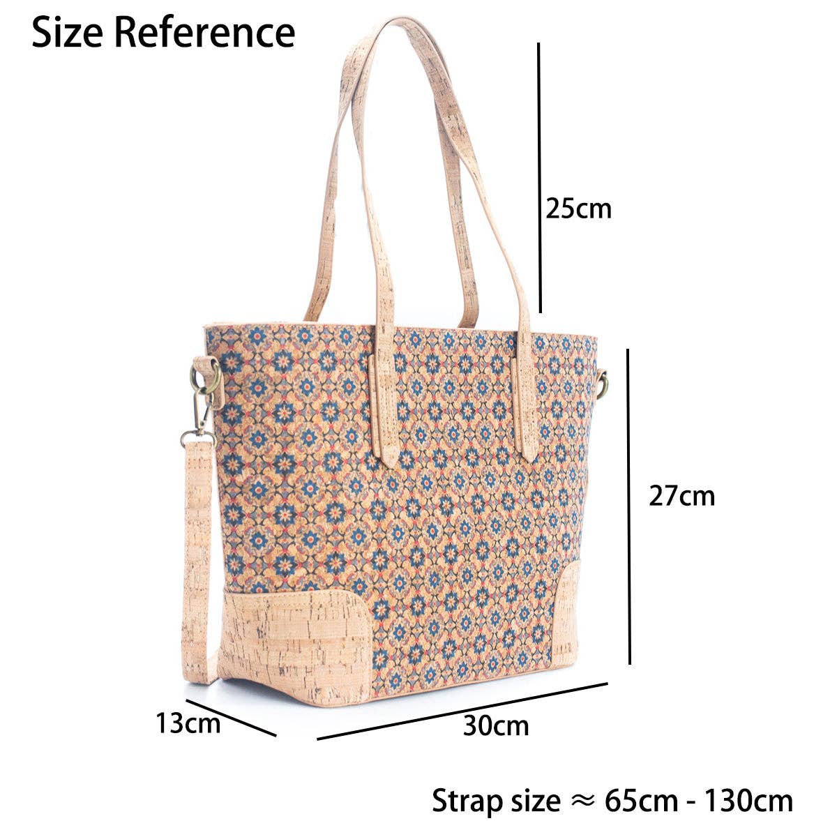 Natural Cork with summer Design: Women's Tote Bag BAGF-022