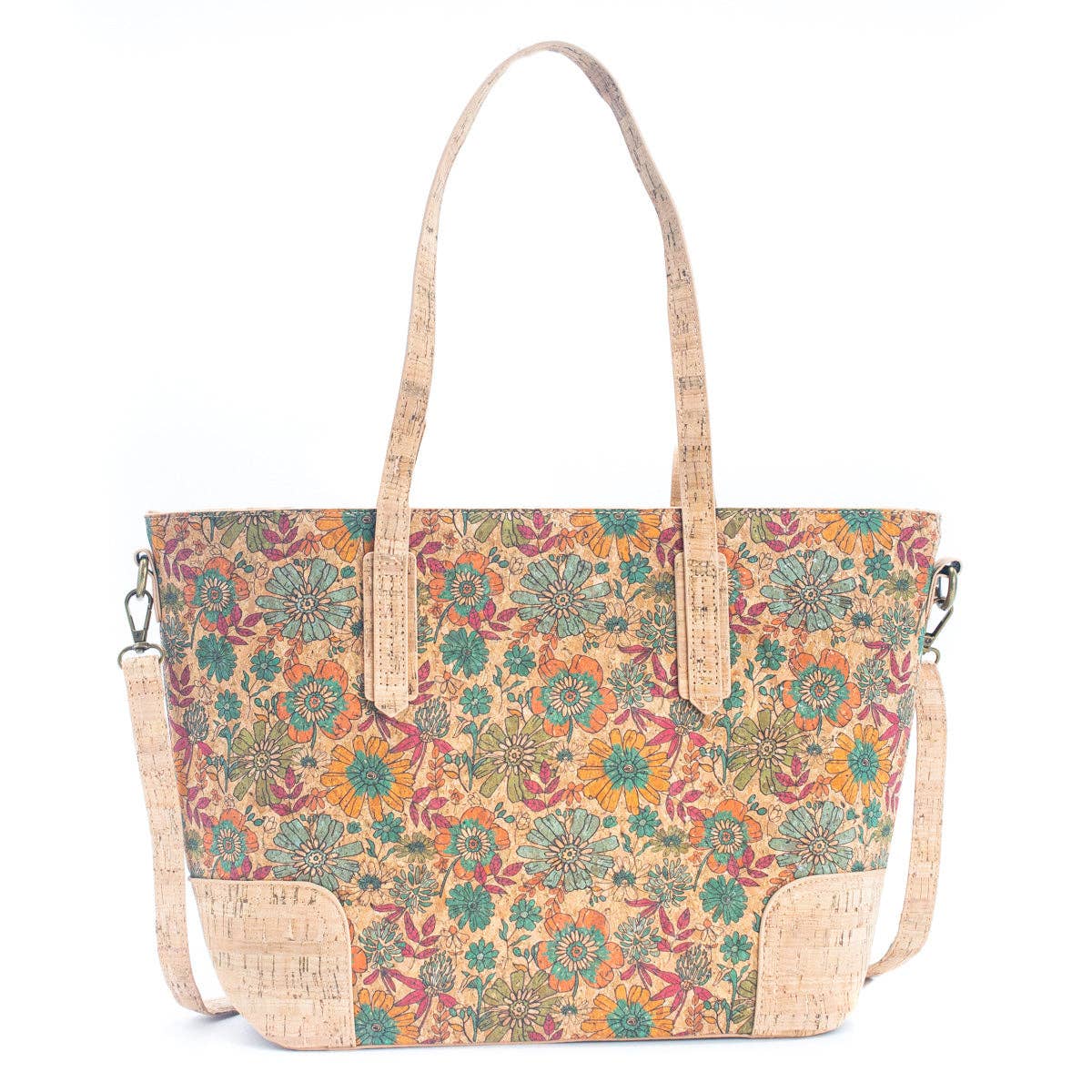 Natural Cork with summer Design: Women's Tote Bag BAGF-022
