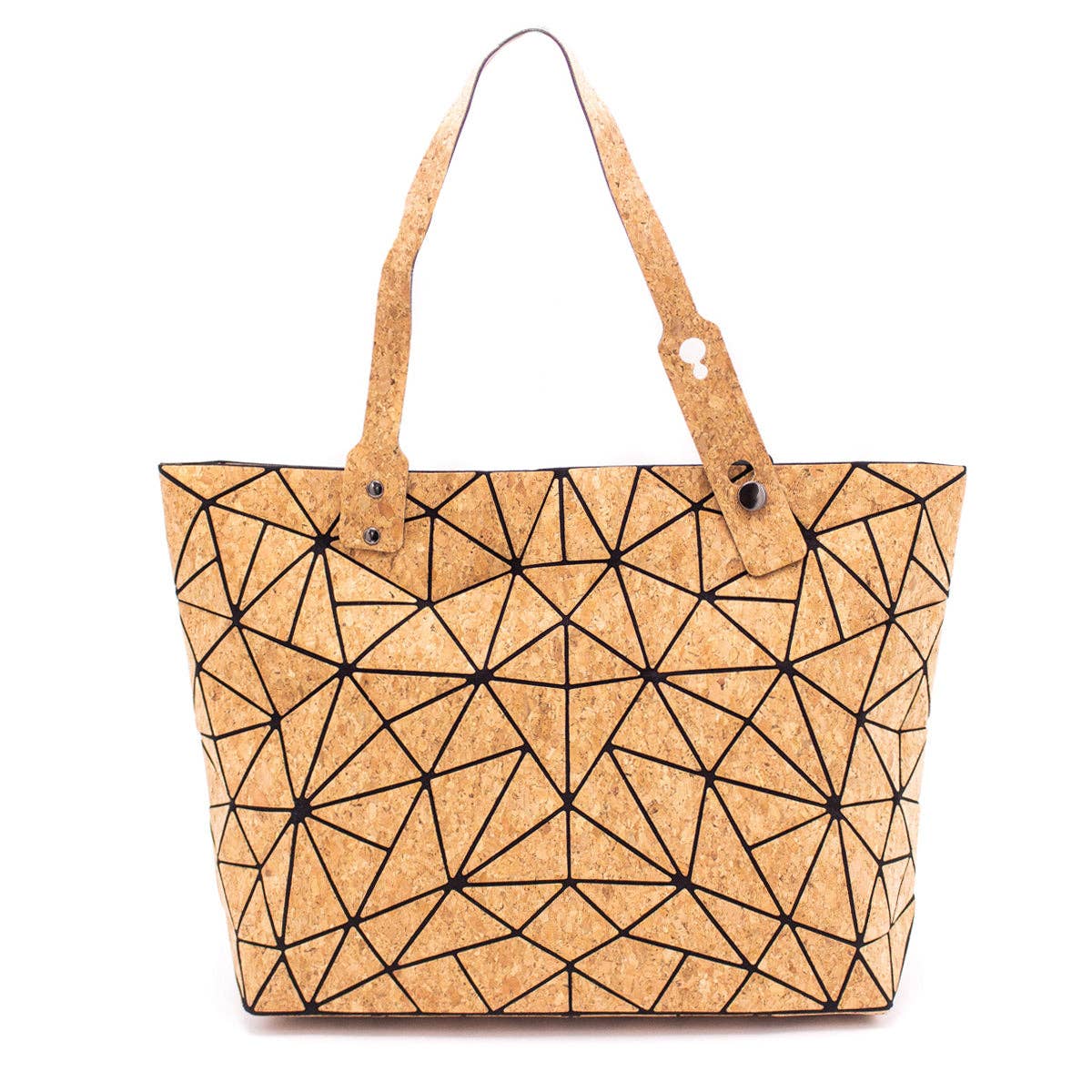 Geometric Cork Tote BAG-2025