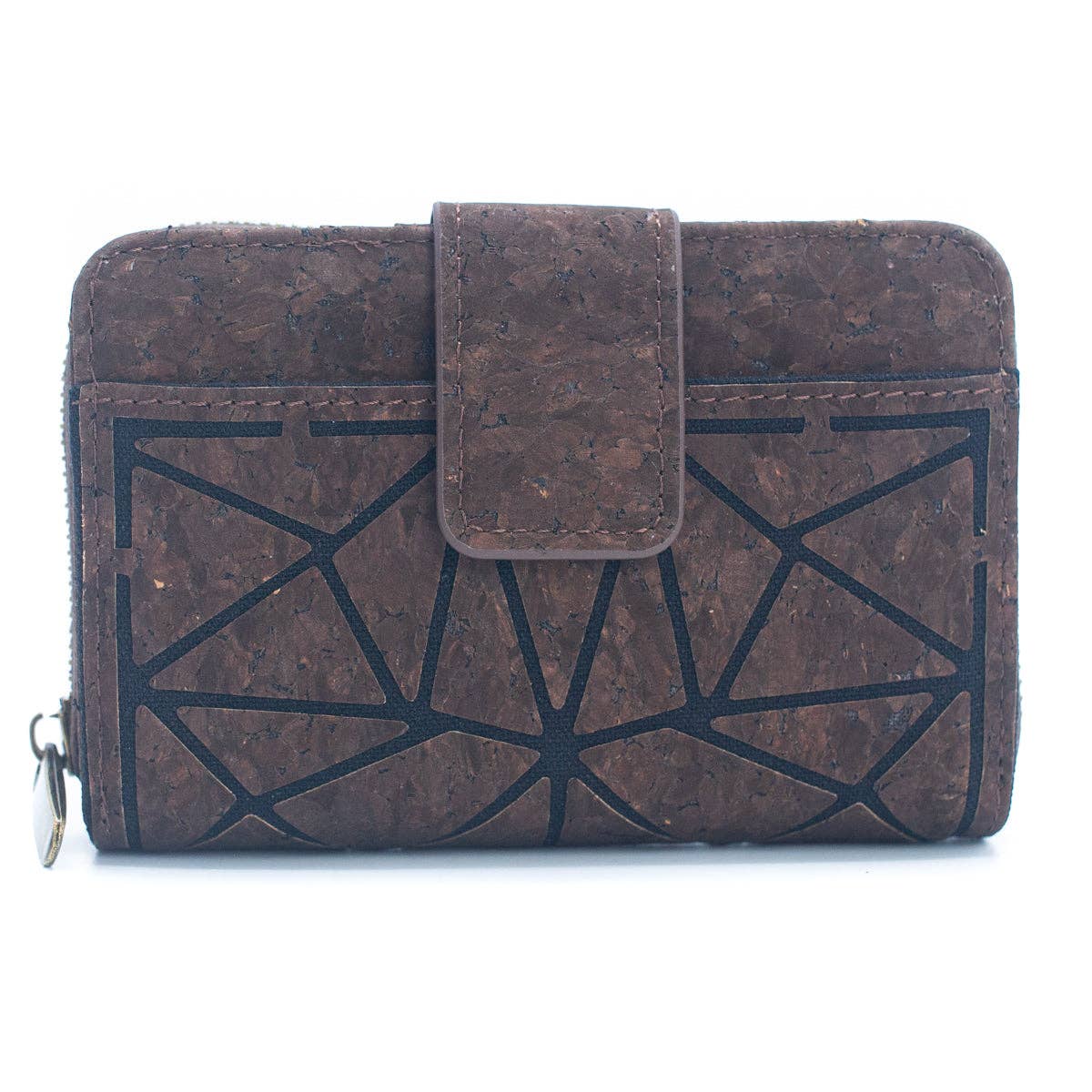 Cork Trifold Geometric Vegan women Wallet BAG-2243