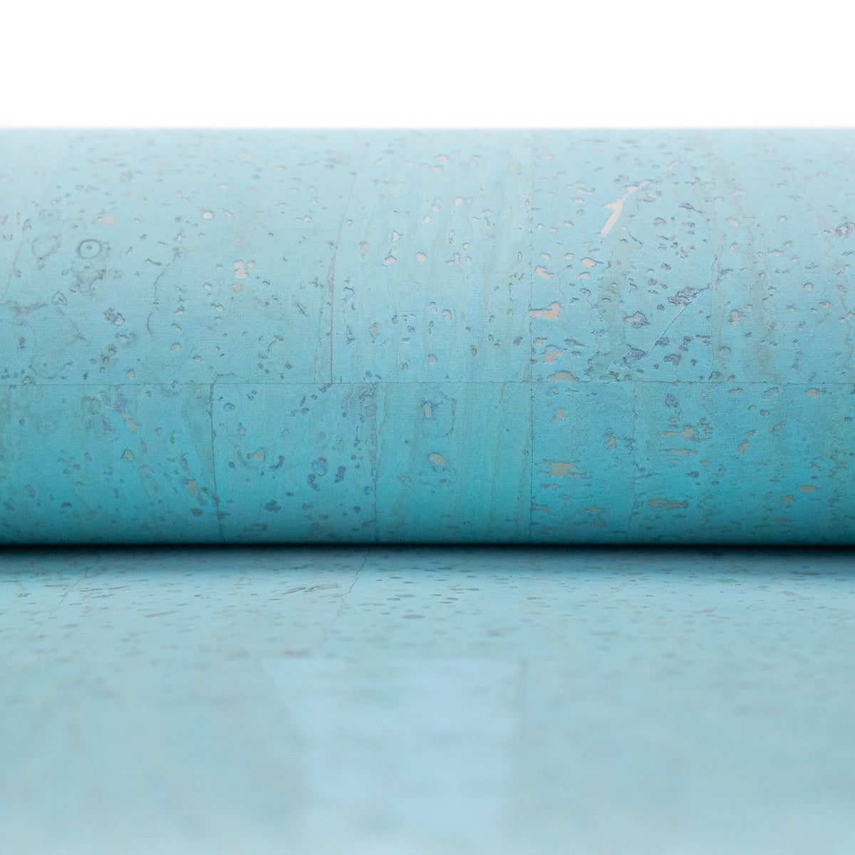 Premium Solid Baby Blue Cork Fabric COF-132