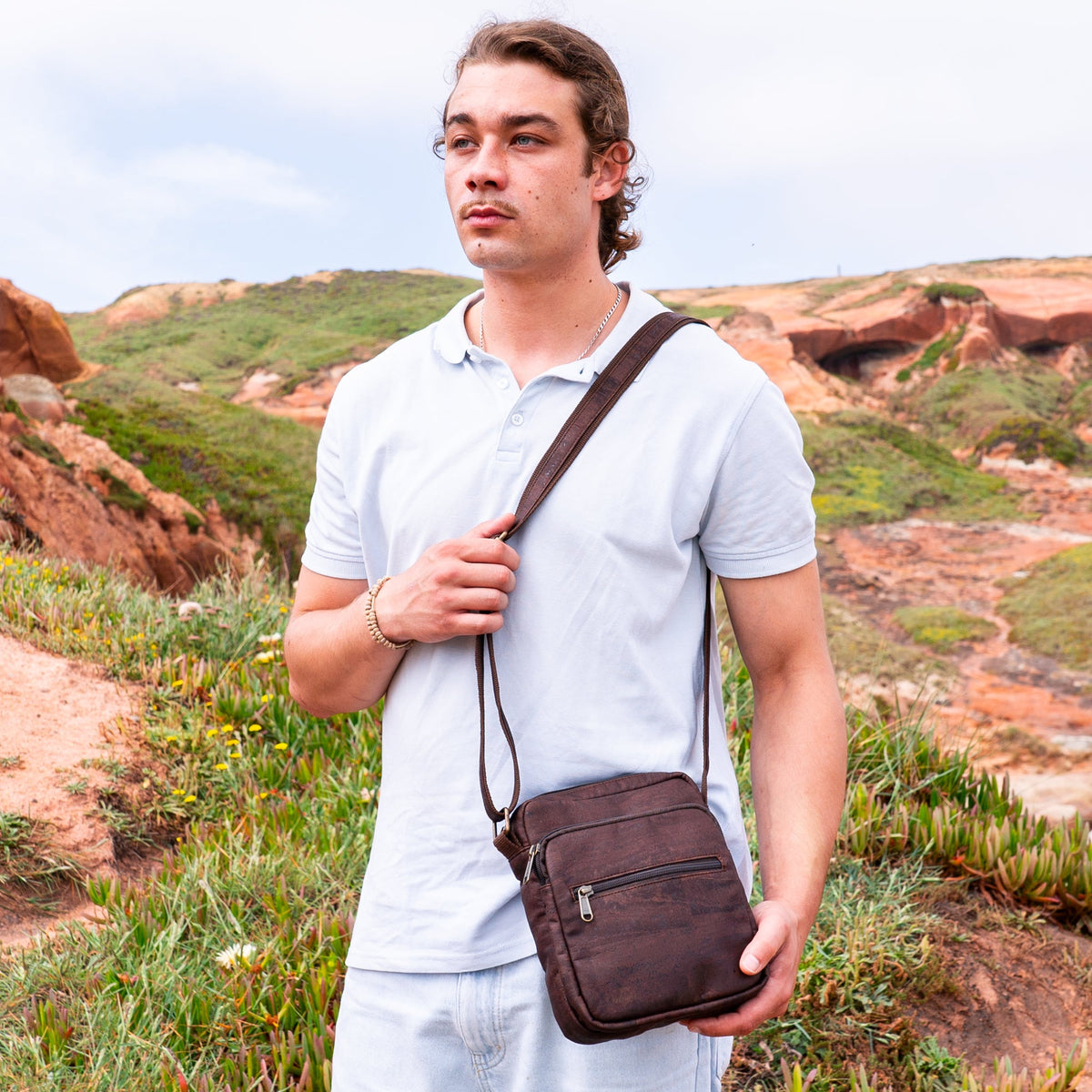 Solid color Cork Men's Crossbody Bag BAGP-229/156