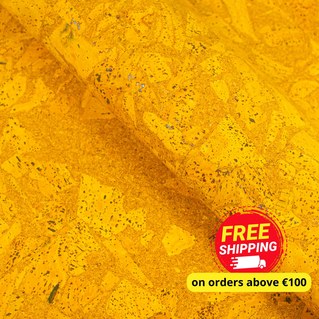 Yellow Cork Golden Sunshine Cork Fabric COF-492