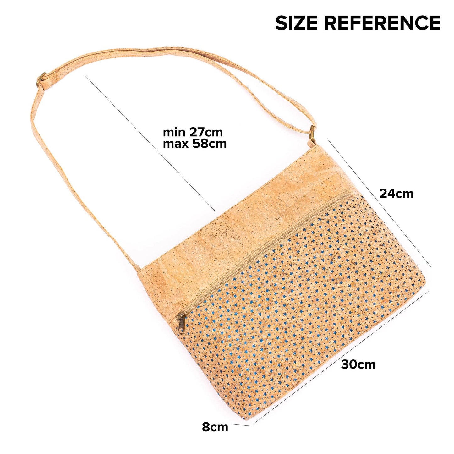 Natural Cork Hollow pattern Shoulder Bag Bagp-047