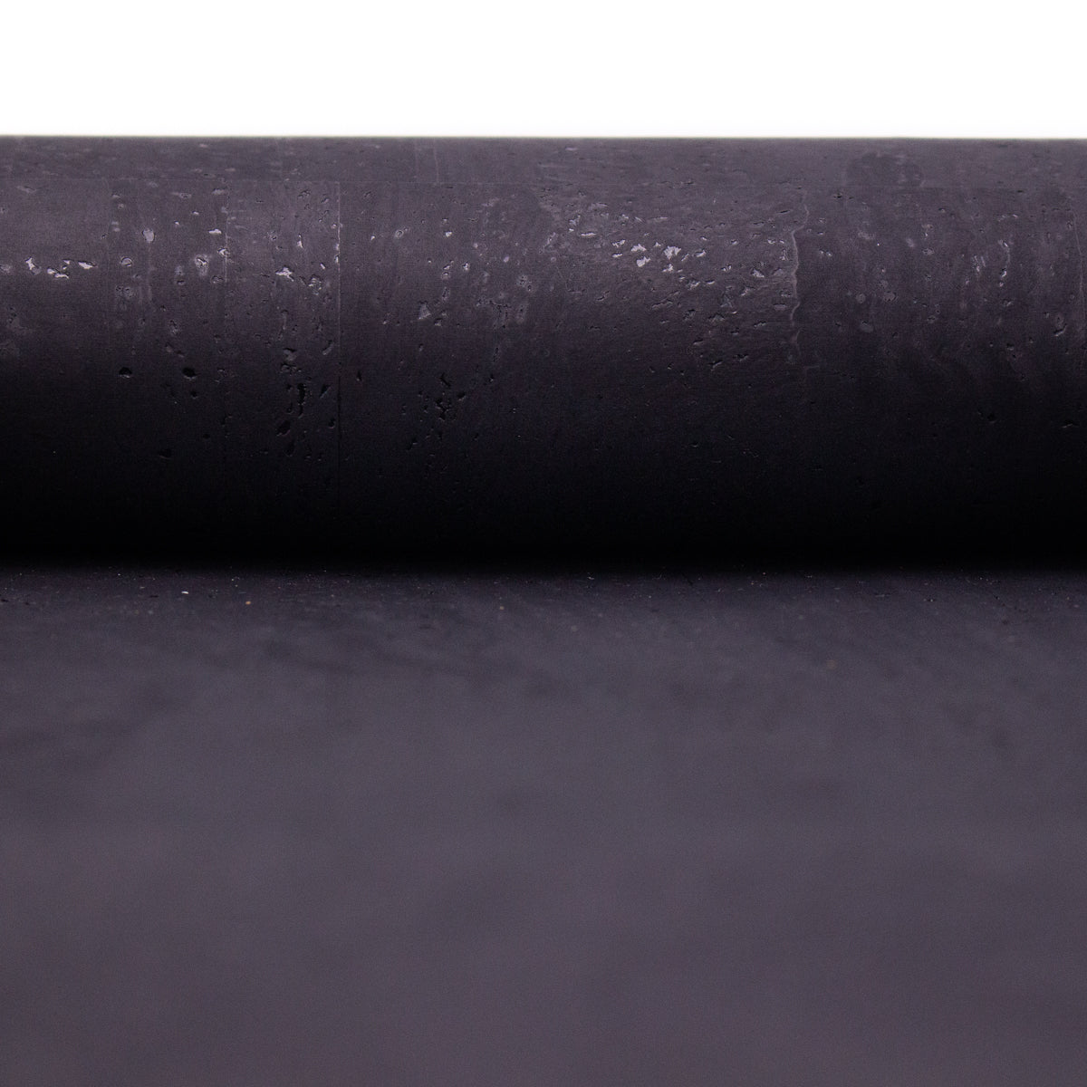 Premium Solid Black Cork Fabric COF-117