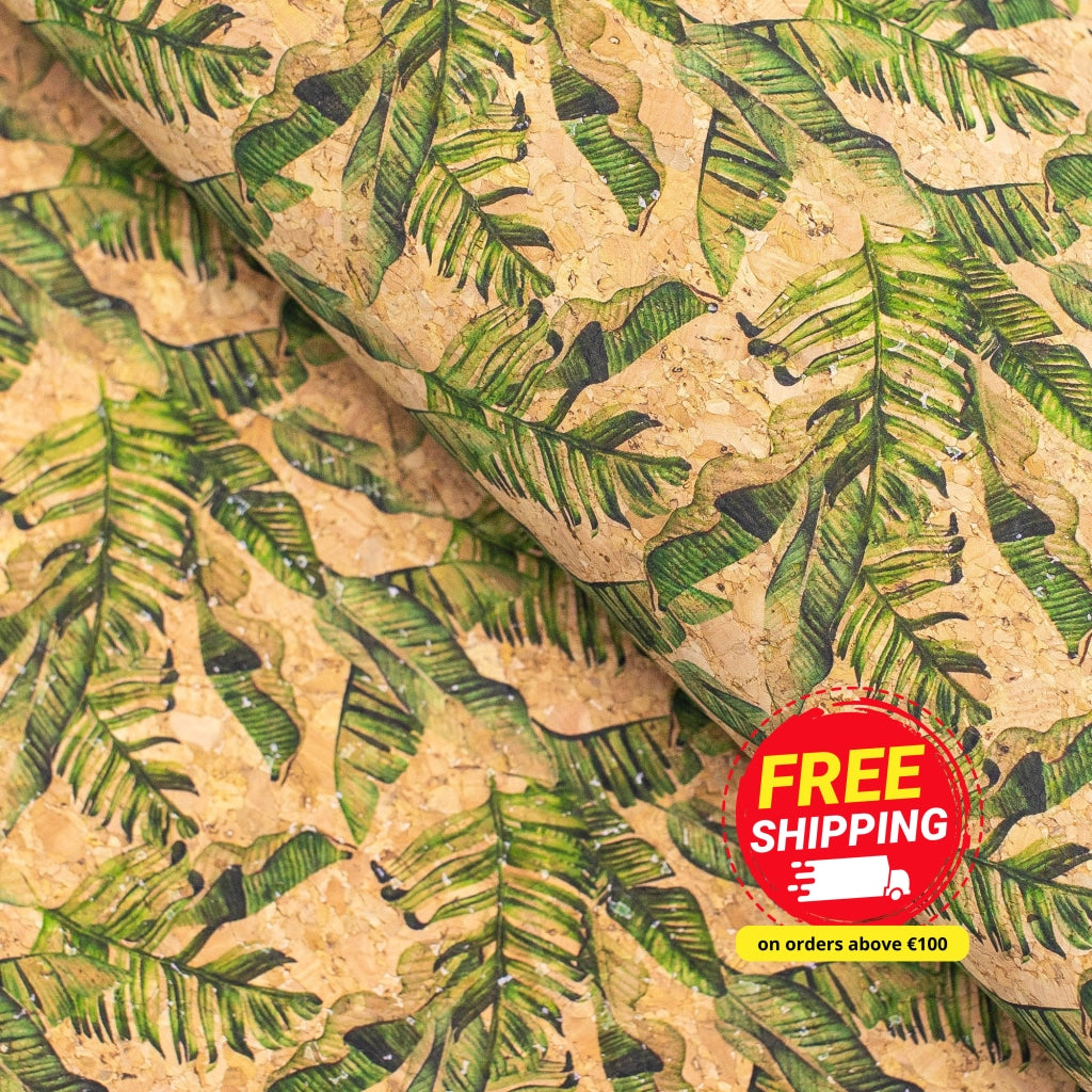 Plantain Tree, Cork Fabric- COF-140-A