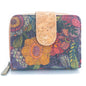 Natural Cork Printed Women's Short Card Wallet BAG-2238