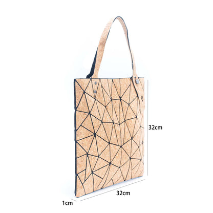 Natural cork Geometric women Cork Tote  BAG-2209