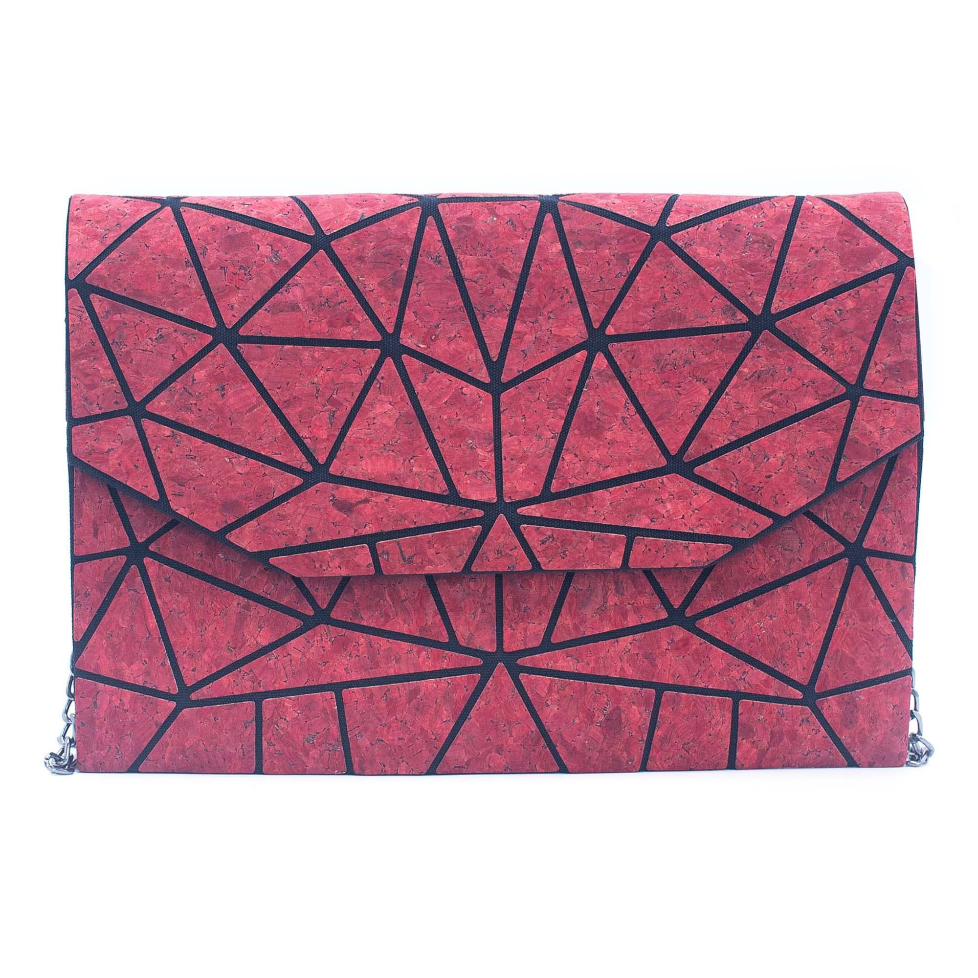 Cork Geometric Chain Crossbody cork Bag  BAG-2069