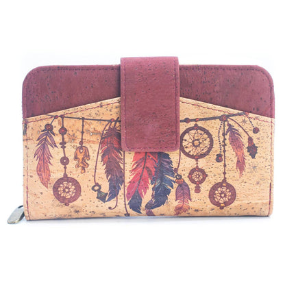 Natural Cork Printed Cardholder Wallet for Women BAG-2247