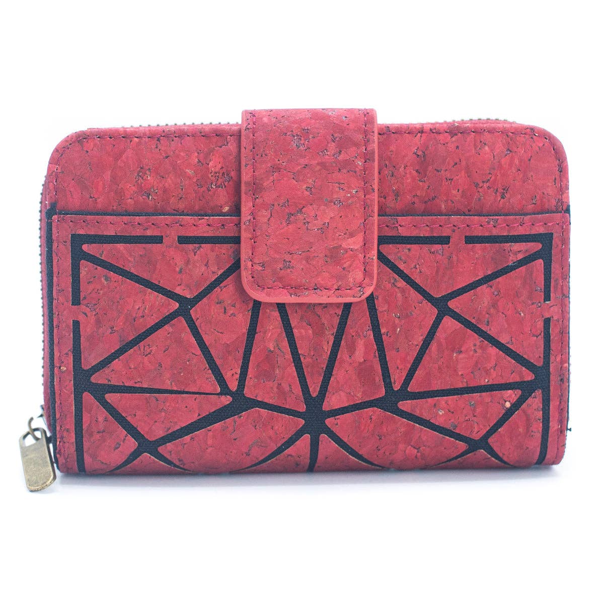 Cork Trifold Geometric Vegan women Wallet BAG-2243