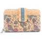 Cork Women's Rose&Plant Card Holder Printed Wallet – BAG-2242