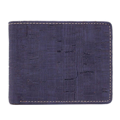 Men's multifunctional cork wallet in classic black and brown with convenient coin pocket (BAG-2006)