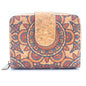 Natural Cork Printed Women's Short Card Wallet BAG-2238