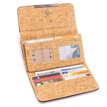 Trifold Geometric Vegan Cork Wallet BAG-2061 fold