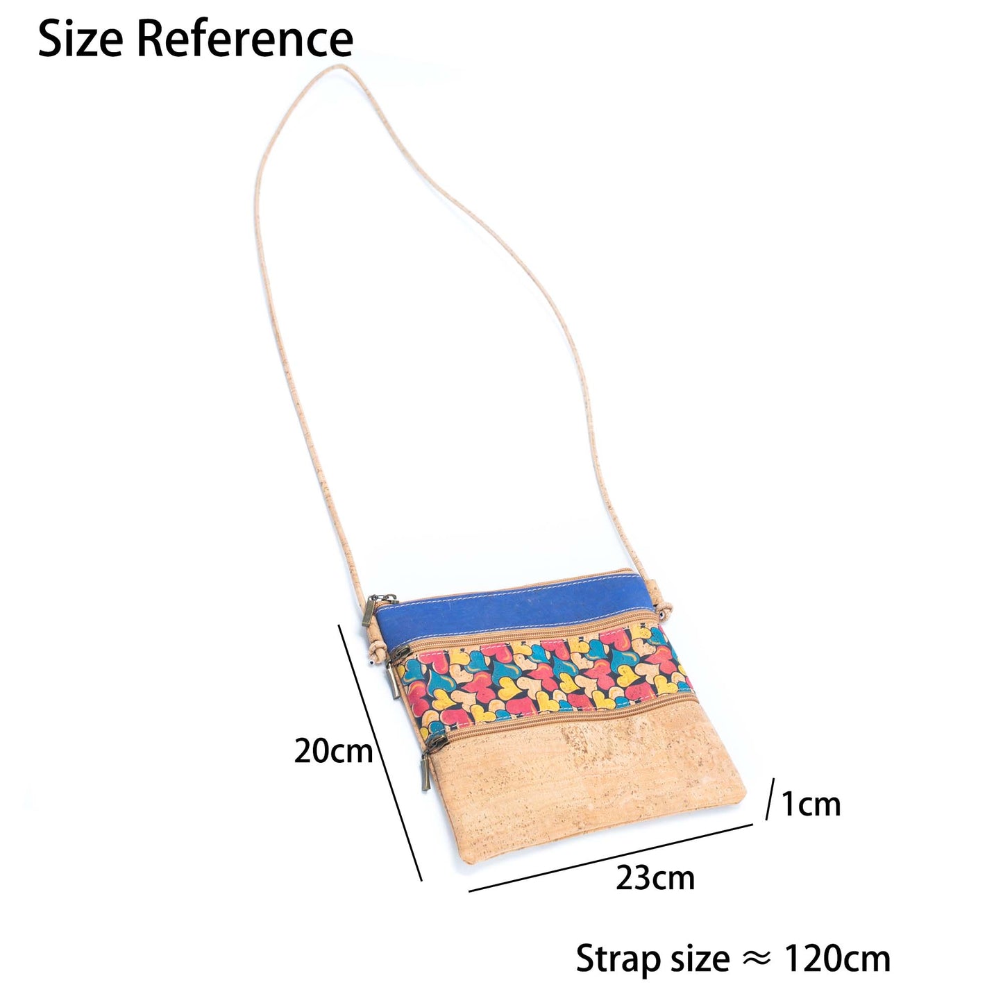 Cork Pattern stitching ladies cork crossbody bag BAGP-206