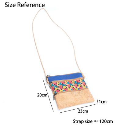 Cork Pattern stitching ladies cork crossbody bag BAGP-206