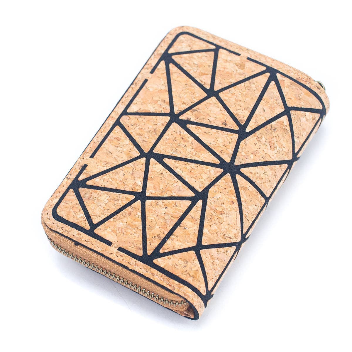Cork Trifold Geometric Vegan women Wallet BAG-2243