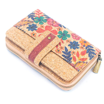 Cork Women's Rose&Plant Card Holder Printed Wallet – BAG-2242