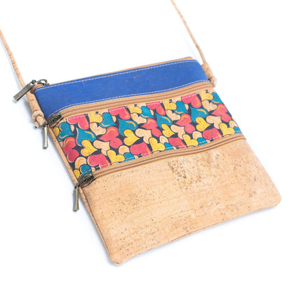 Cork Pattern stitching ladies cork crossbody bag BAGP-206
