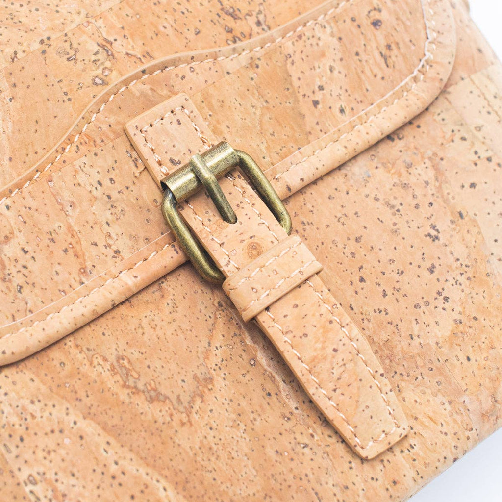 Natural Cork Men's Crossbody Bag Magnetic Closure BAG-2272