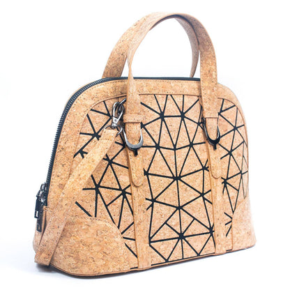 Geometric Cork Handbag for Women BAG-2262