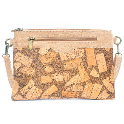 Natural Cork with Coffee Bean Fusion: Women's Crossbody Bag and Clutch Design BAG-2290