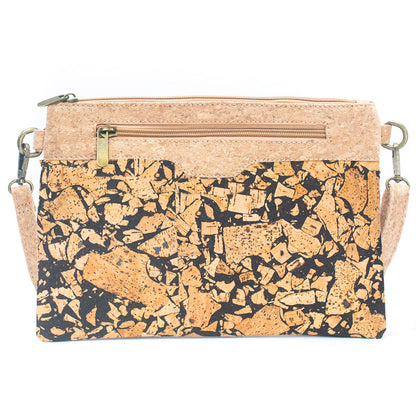 Natural Cork with Coffee Bean Fusion: Women's Crossbody Bag and Clutch Design BAG-2290
