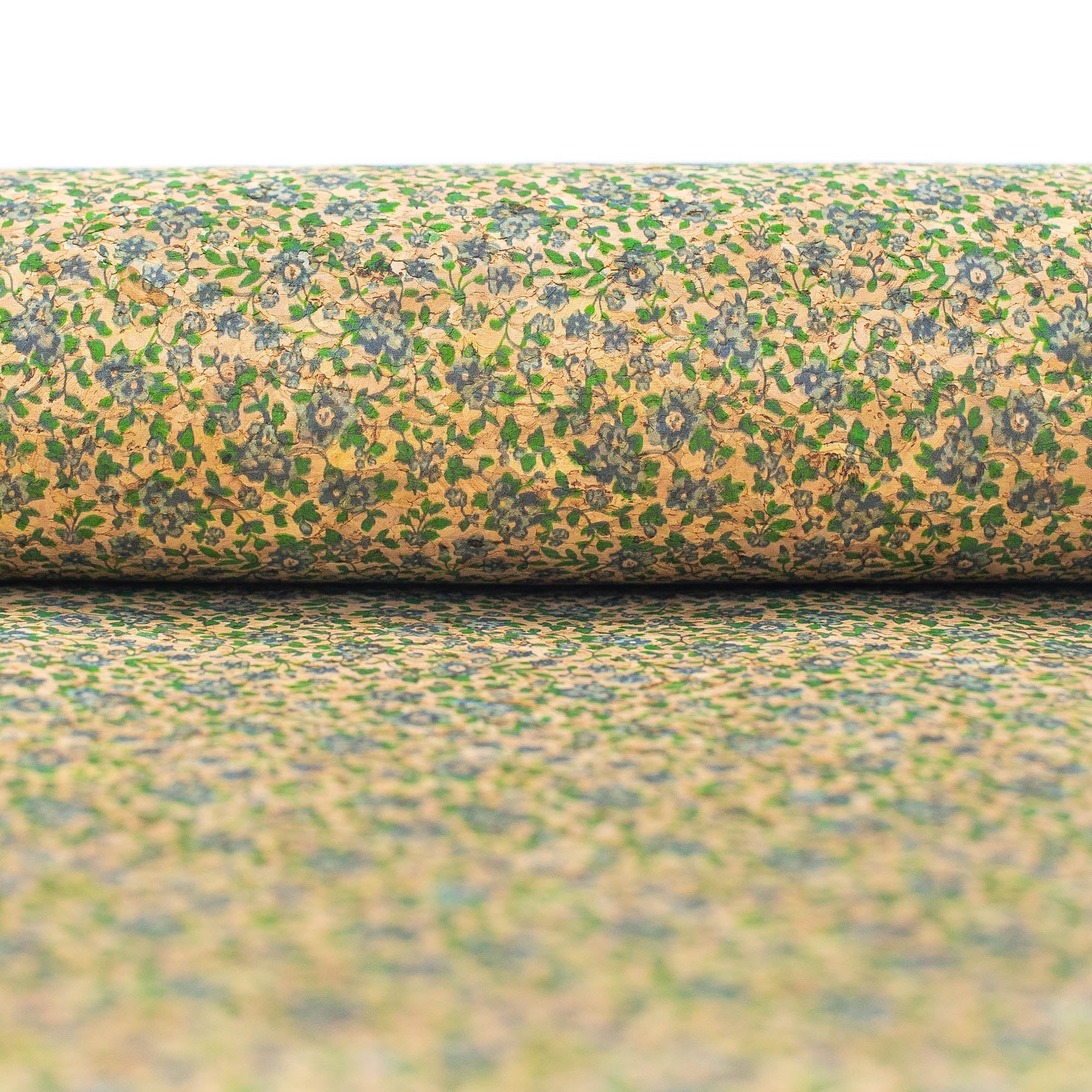 BLUE rustic Cork Fabric-COF-318