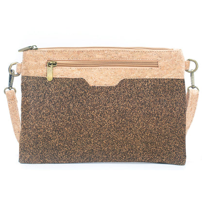 Natural Cork with Coffee Bean Fusion: Women's Crossbody Bag and Clutch Design BAG-2290