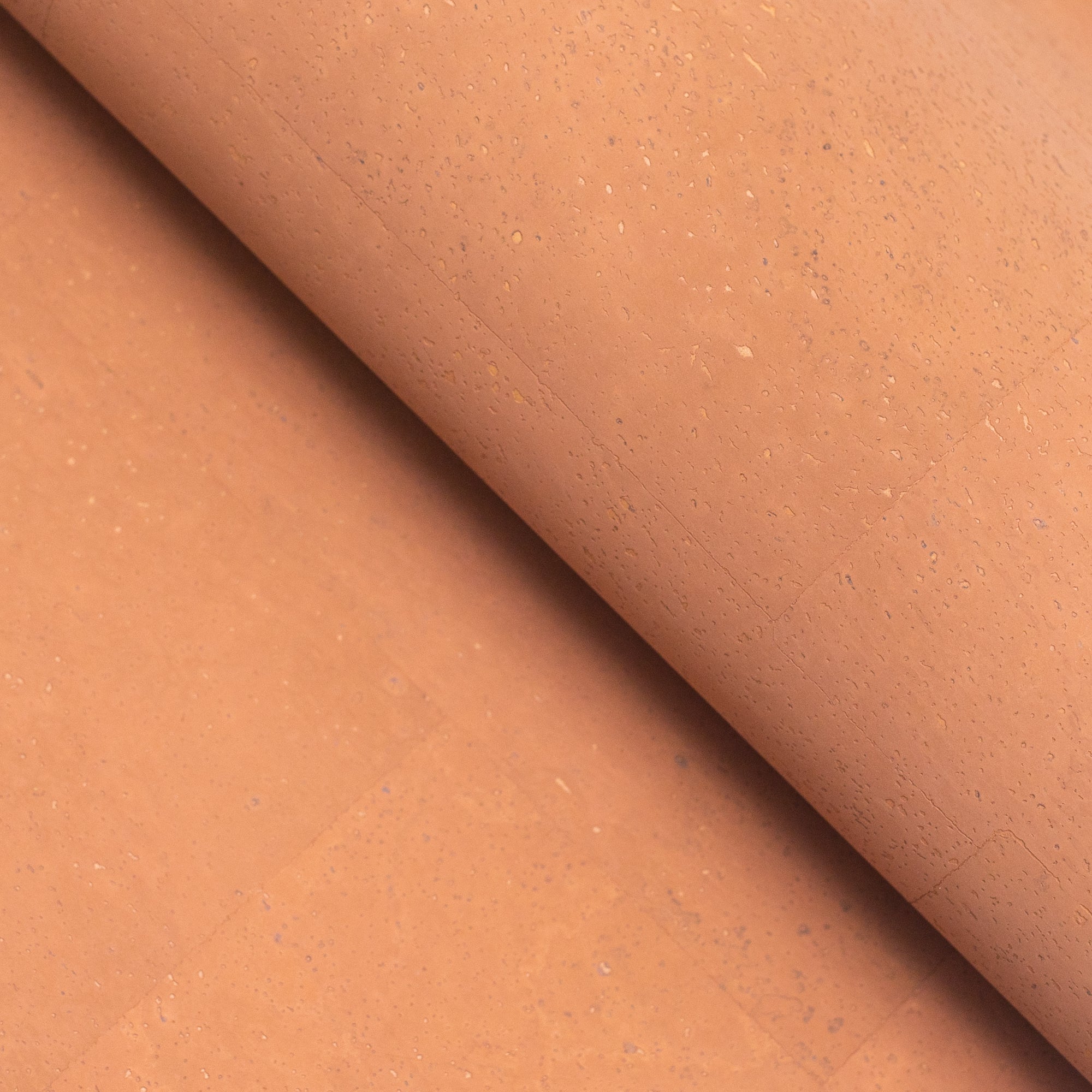 Chocolate light brown cork textile sheet portuguese cork fabric COF-437