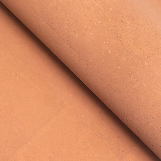 Chocolate light brown cork textile sheet portuguese cork fabric COF-437