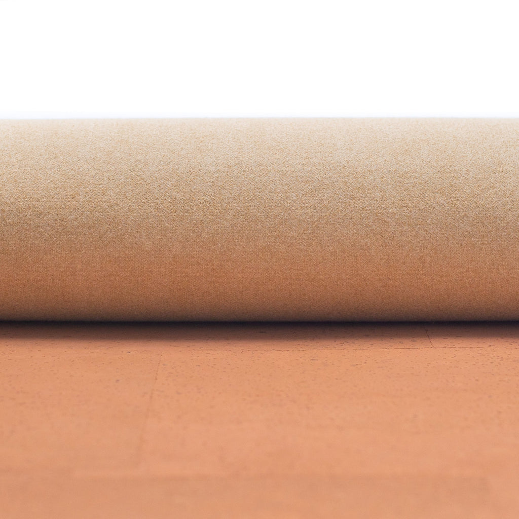 Chocolate light brown cork textile sheet portuguese cork fabric COF-437