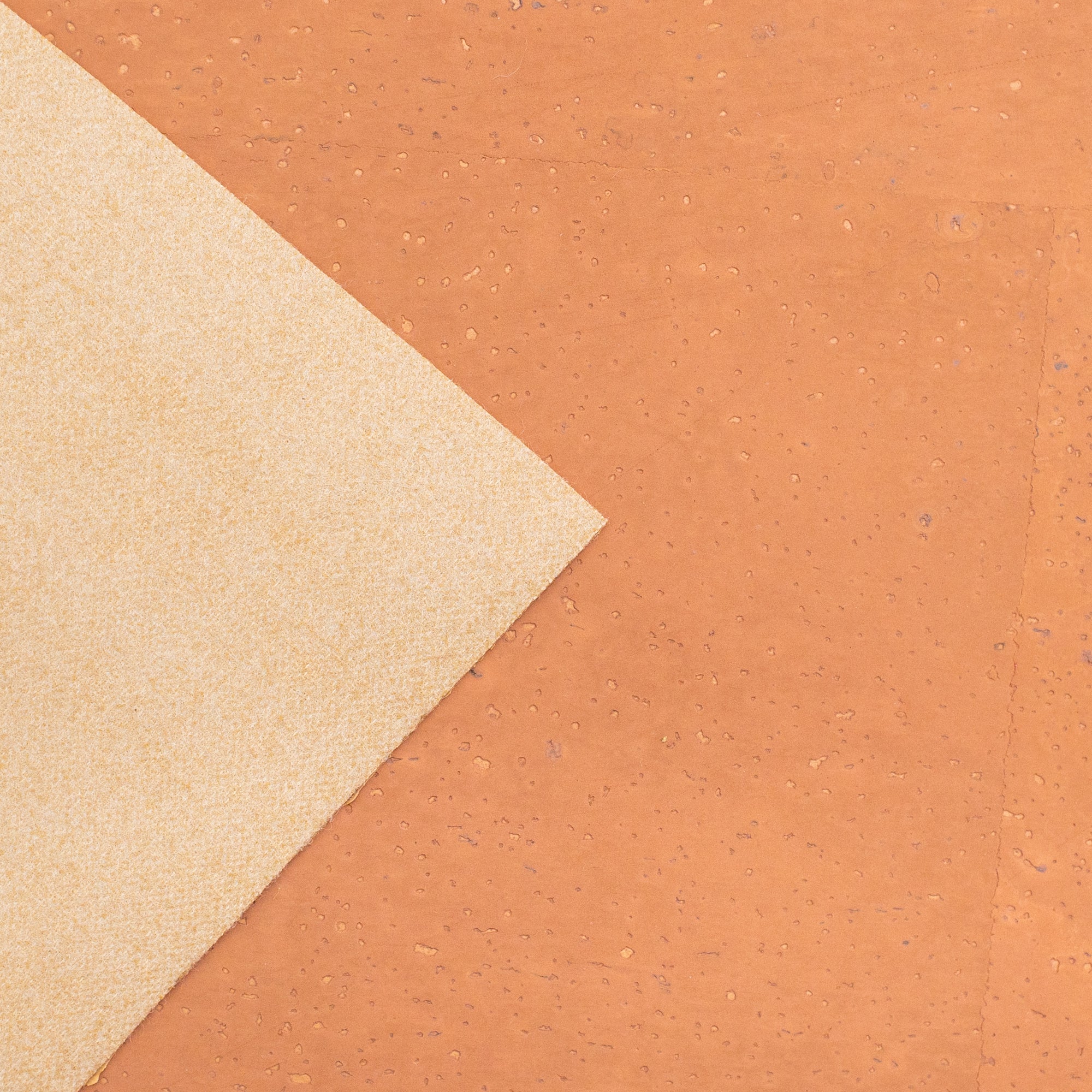 Chocolate light brown cork textile sheet portuguese cork fabric COF-437