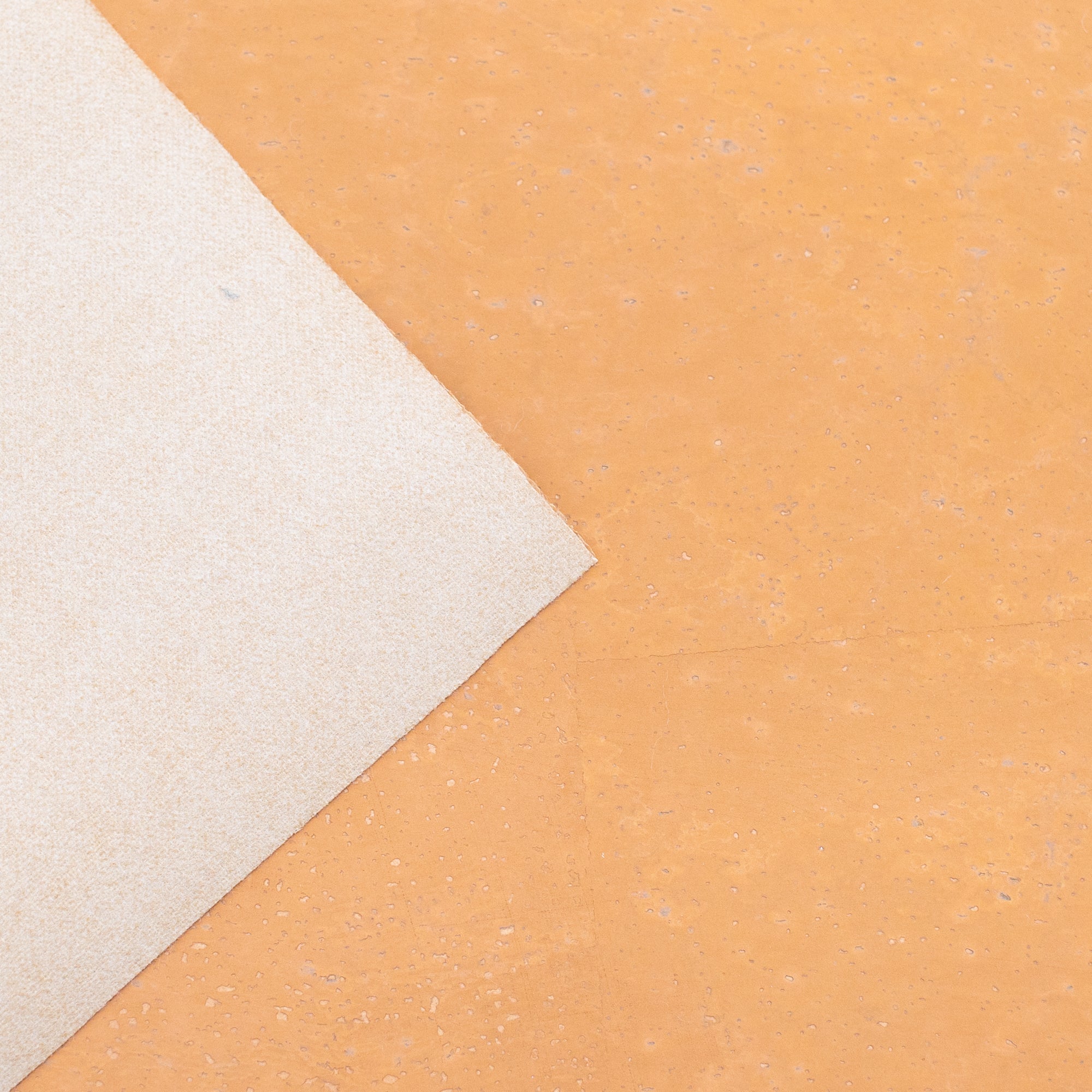 Lemonade color cork textile sheet Portuguese cork fabric COF-442