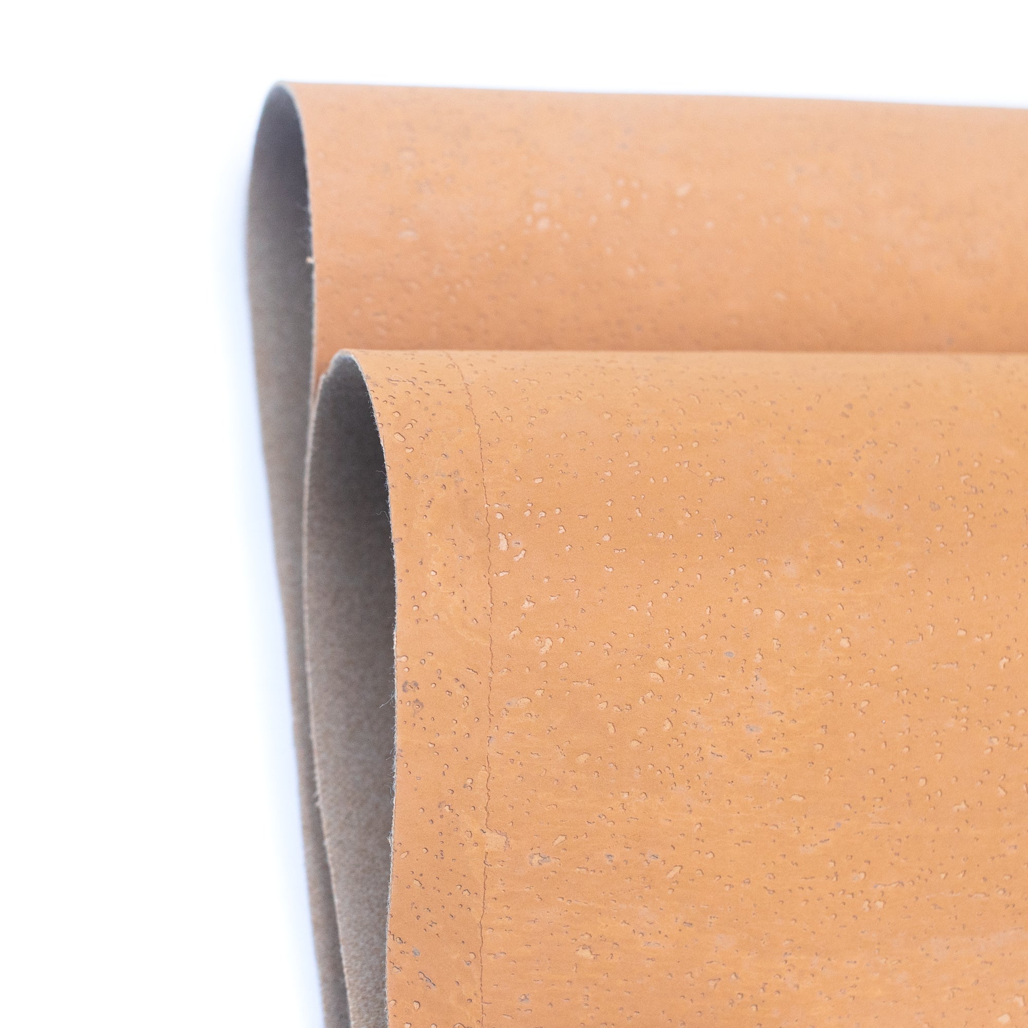Lemonade color cork textile sheet Portuguese cork fabric COF-442