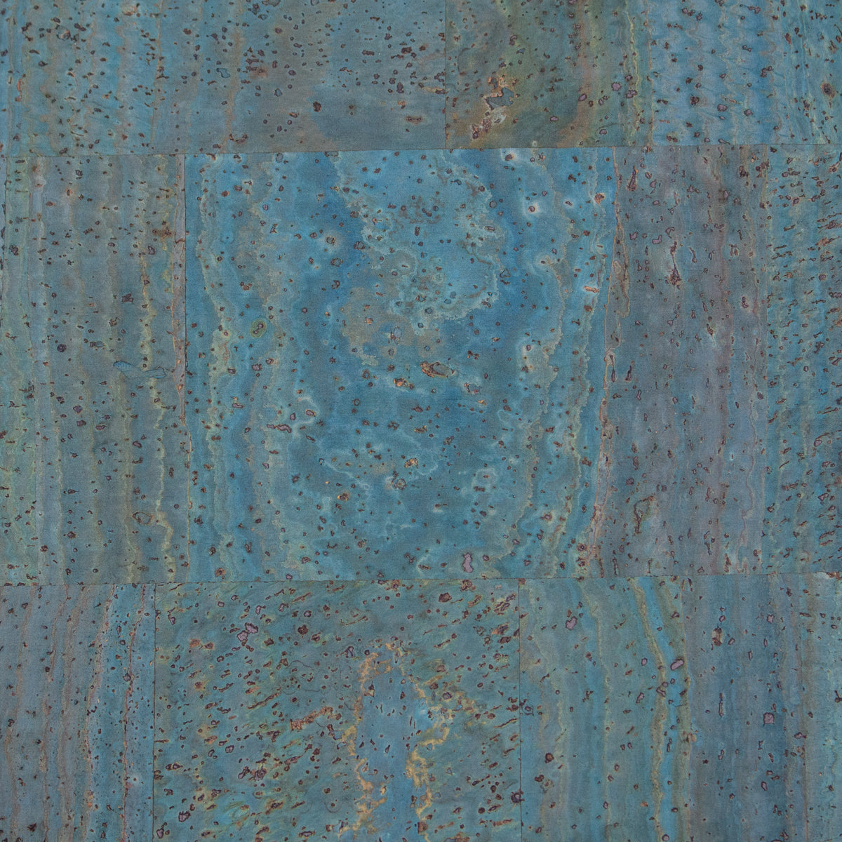 Premium Solid Turquoise Cork Fabric COF-125