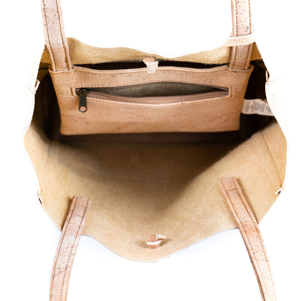 Natural Cork Minimalist Style Ladies' Tote Bag BAGP-250