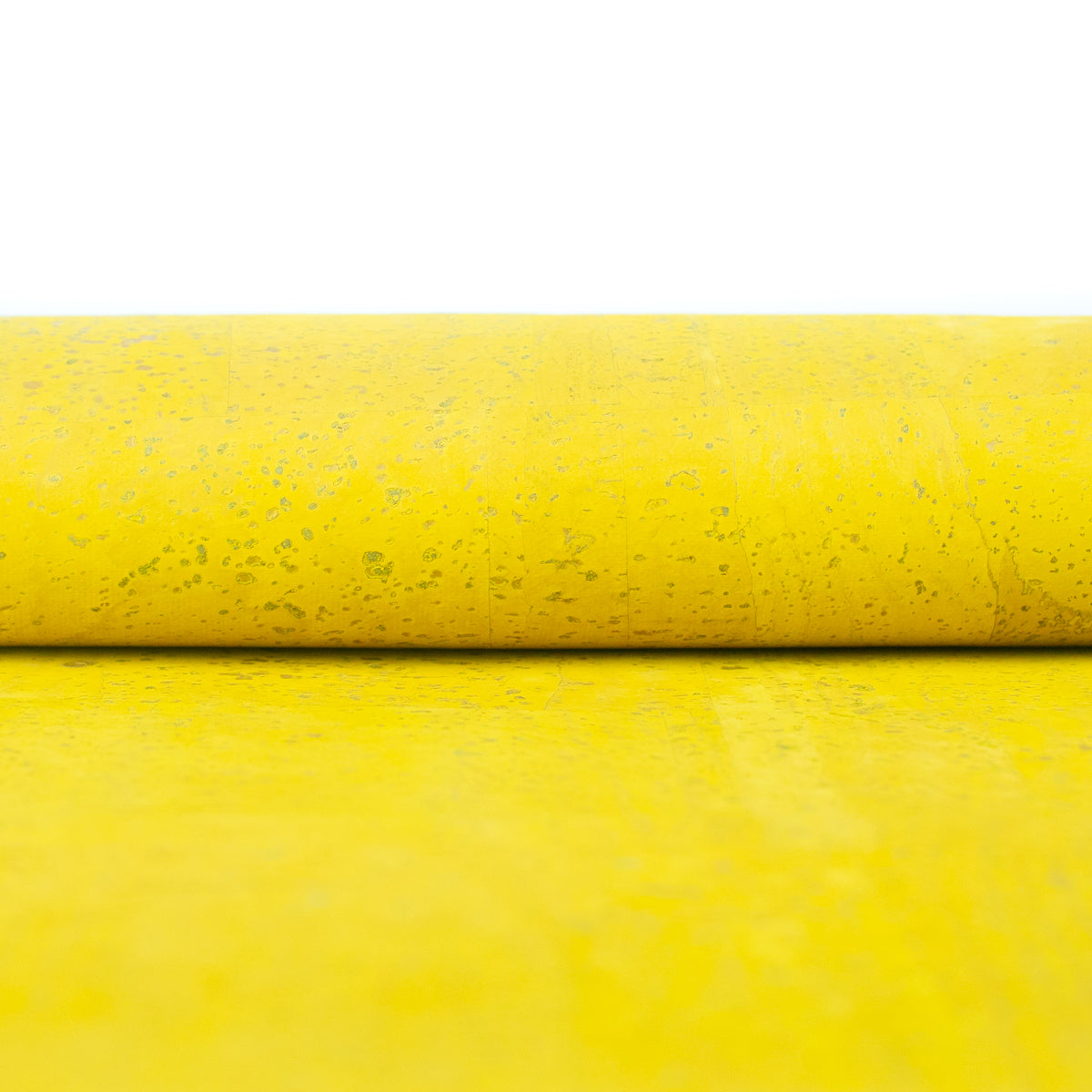 Premium Solid Yellow Pastel Cork Fabric COF-255-A