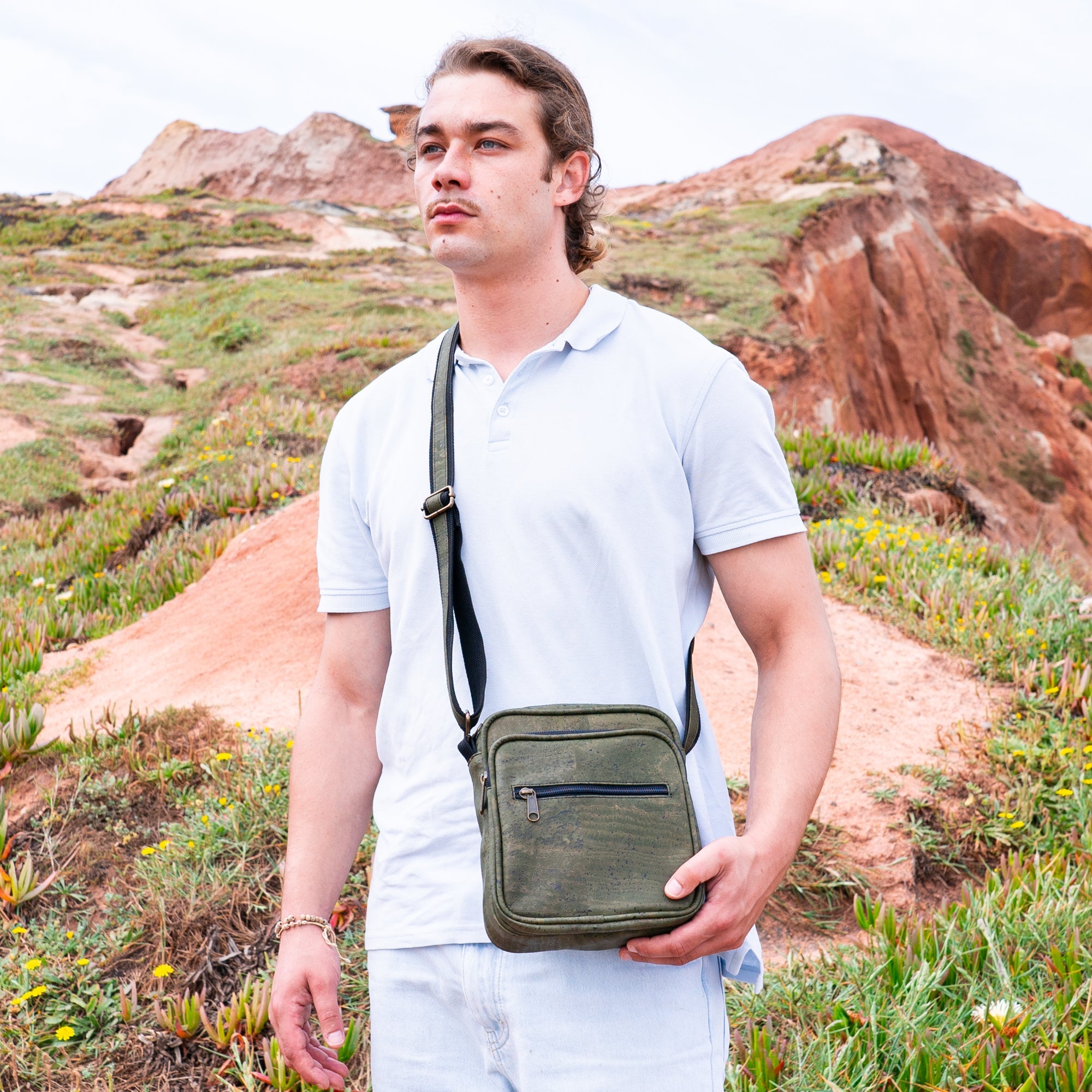 Cork Men's Crossbody Bag messenger bag BAGP-07