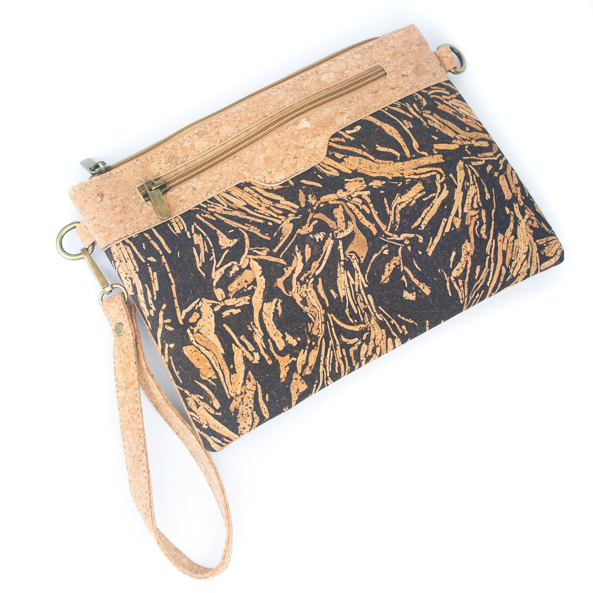 Natural Cork with Coffee Bean Fusion: Women's Crossbody Bag and Clutch Design BAG-2290