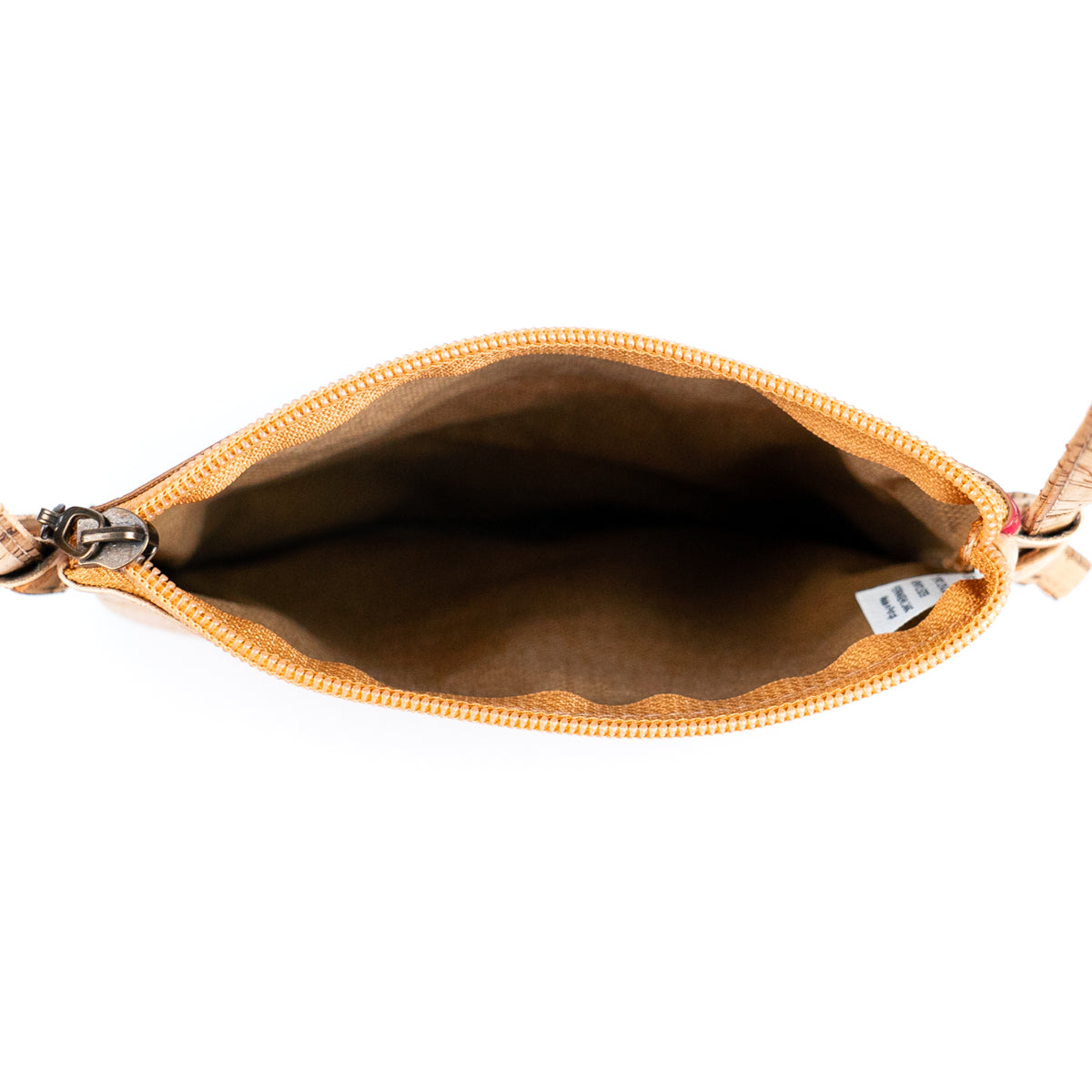 Solid Color Block Triple Zip Women's Cork Crossbody Bag BAGP-03