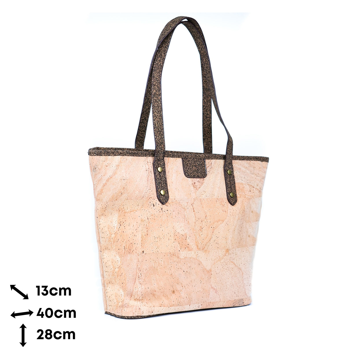 Natural Cork Women's Tote Bag - Spacious, Minimalist, and Sustainable BAG-2313