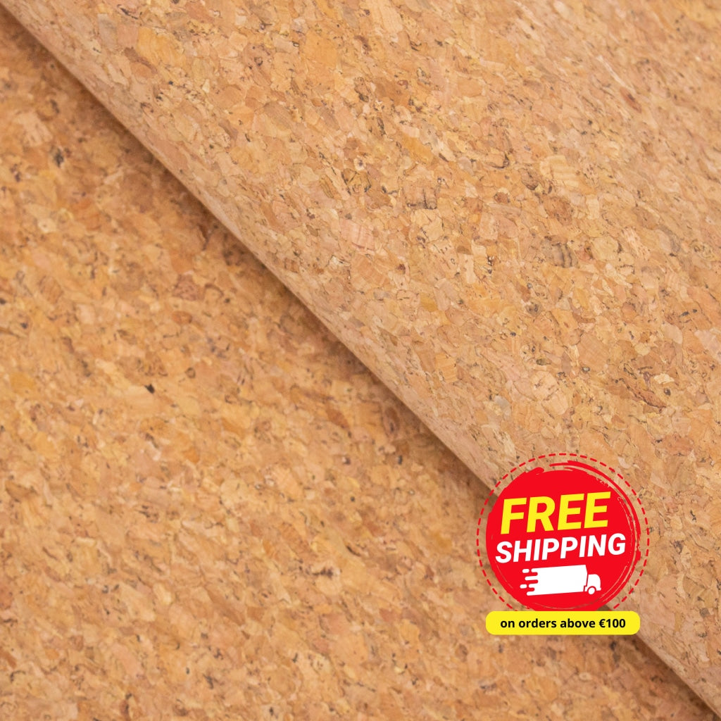 Agglomerate Natural cork fabric COF-323