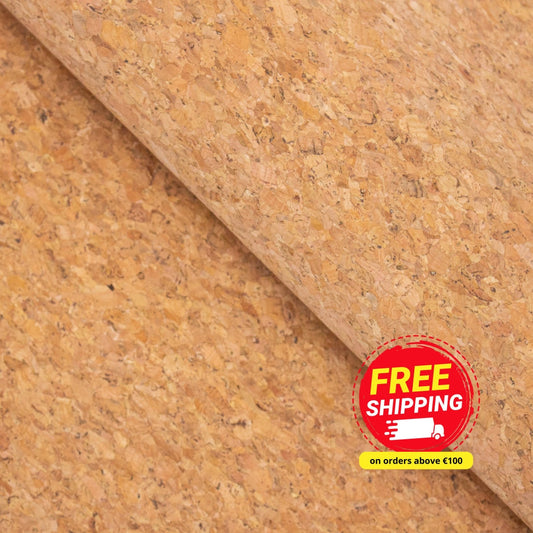 Agglomerate Natural cork fabric COF-323