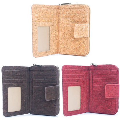 Cork Trifold Geometric Vegan women Wallet BAG-2243