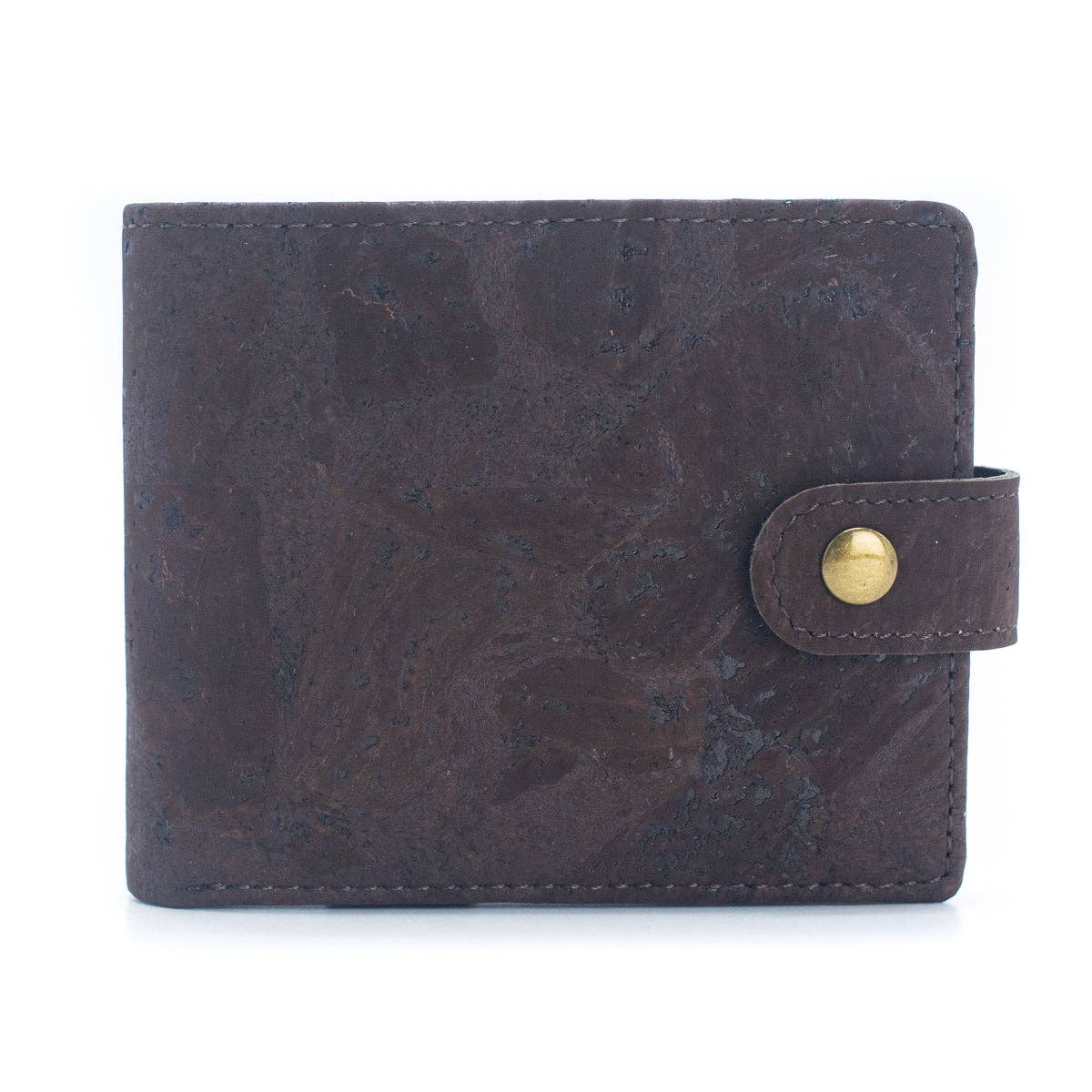 Sleek Bifold Cork Wallet with Snap Button BAG-2270-WALLET
