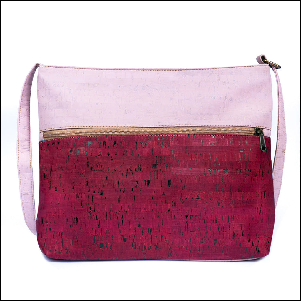 Chic Two-Tone Cork Crossbody Bag for Women BAGP-014